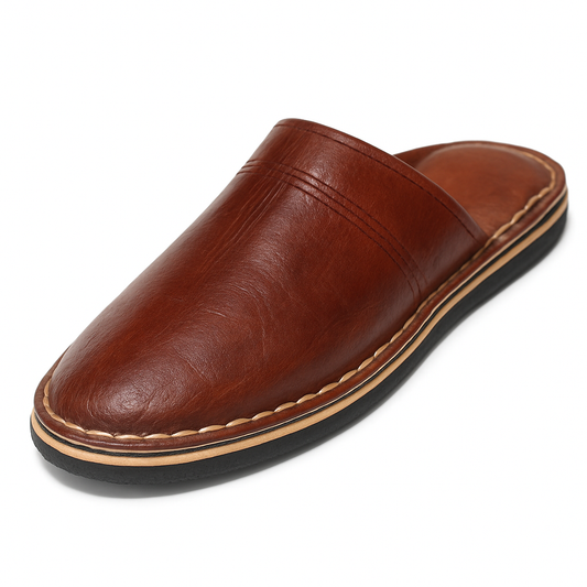 Babouche cuire Homme